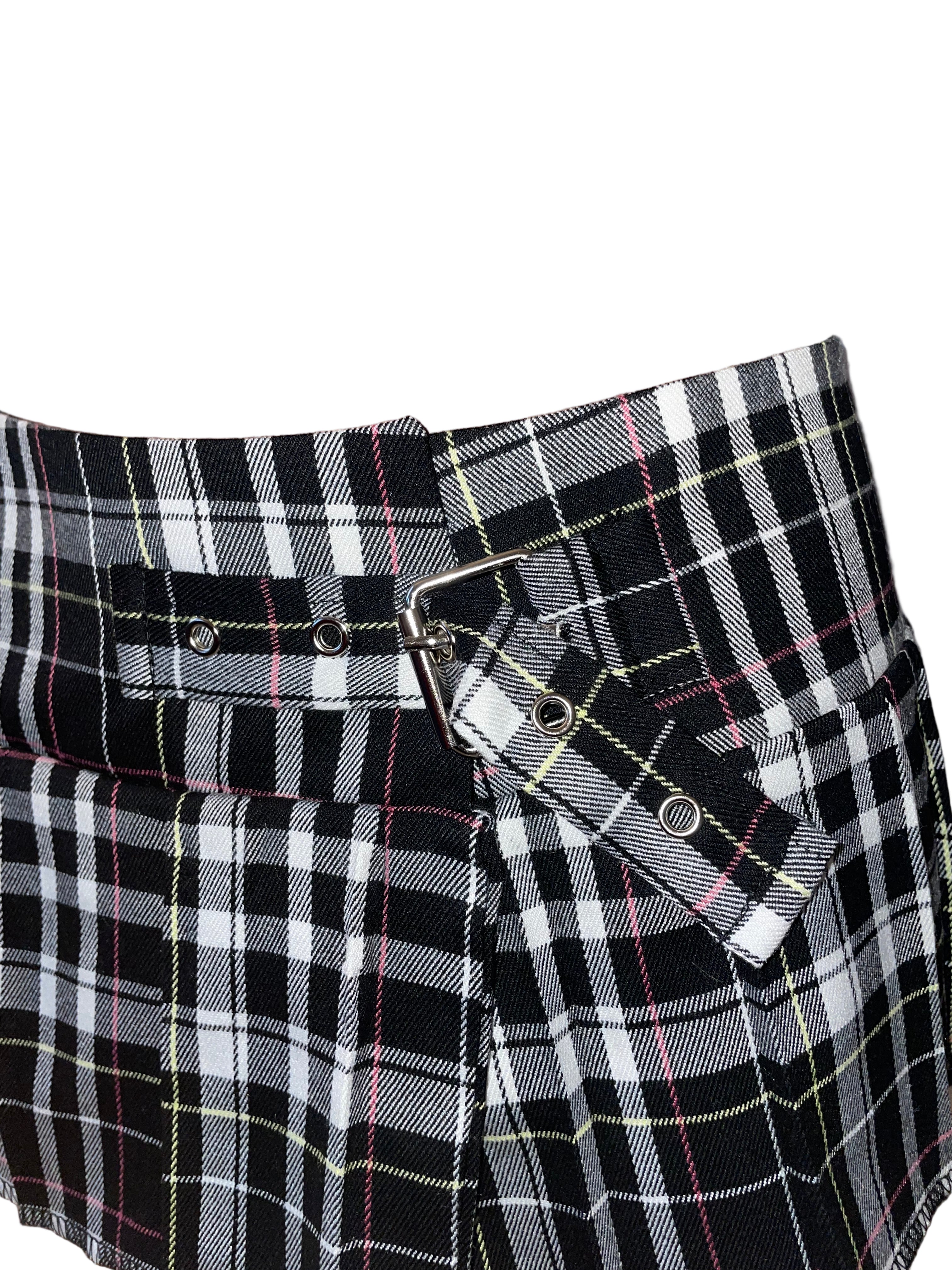 Mini Gonna-cintura Tartan