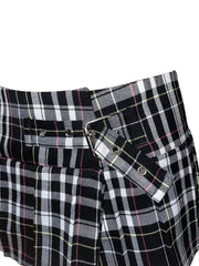 Mini Gonna-cintura Tartan