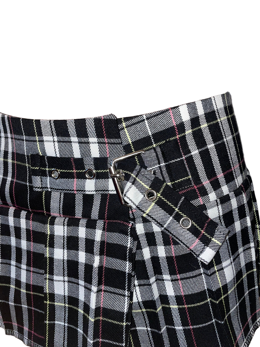 Mini Gonna-cintura Tartan