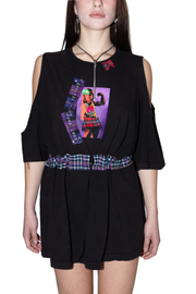 Vestito Over/tee regolabile con patch