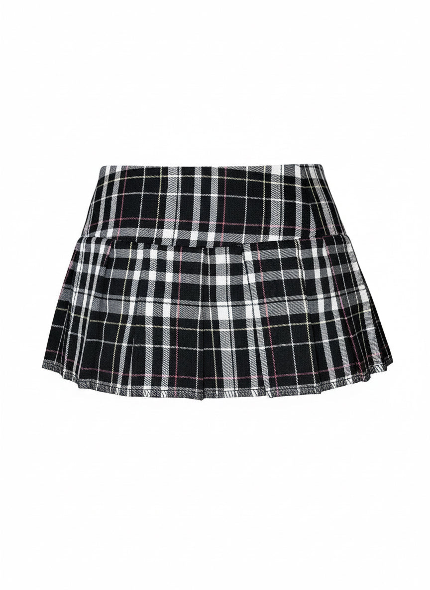 Mini Gonna-cintura Tartan