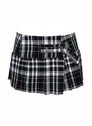 Mini Gonna-cintura Tartan